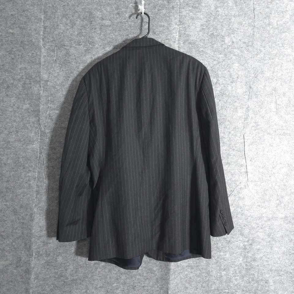 Blazer Brooks Brothers Hombre 45 Reg Negro Rayas Lana Cachemira Italia Abrigo Deportivo Foto 4 de 4