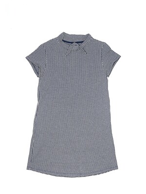 zara blue check dress Zara blue gingham midi