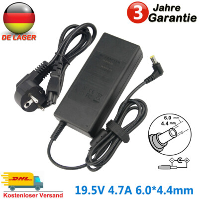 90W FÜR SONY VAIO LAPTOP LADEGERÄT Netzteil PCG-71311M KDL-32WD752 6.0*4.4mm 65W