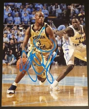 Jarrett Jack Signed 8x10 Georgia Tech Yellow Jackets LEGEND NBA Star