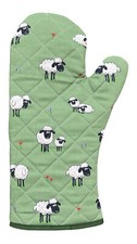 FLUFFY FLOCK GAUNTLET sheep oven glove oven mitt one hand ovenglove farm animals
