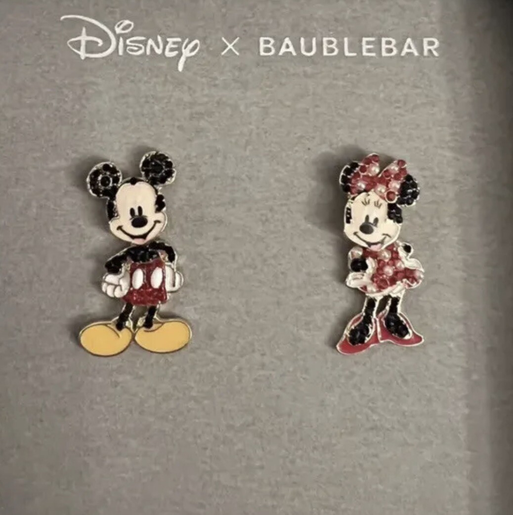 Disney x BaubleBar ミニーマウス ピアス ☆ Disney x BAUBLEBAR ☆ ミニーマウス フープピアス