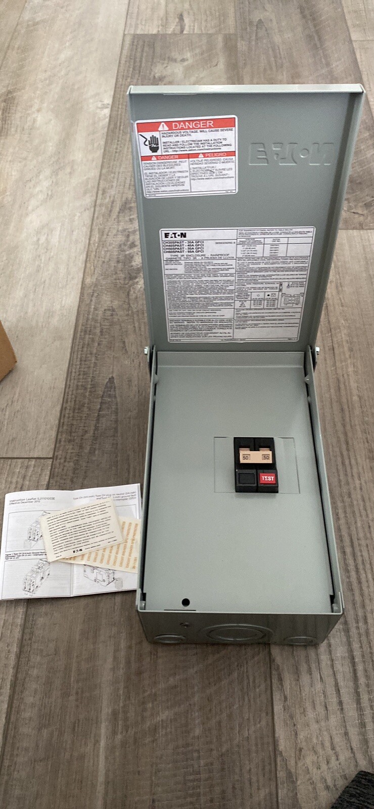 EATON CUTLER HAMMER WATKINS 301758 50 AMP Ground Fault Circuit Breaker