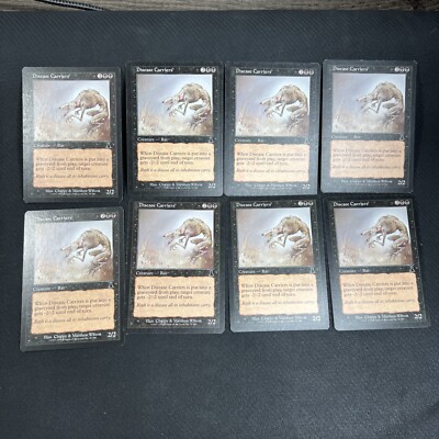 Disease Carriers MTG Urza's Destiny Magic the Gathering Black Playset 8