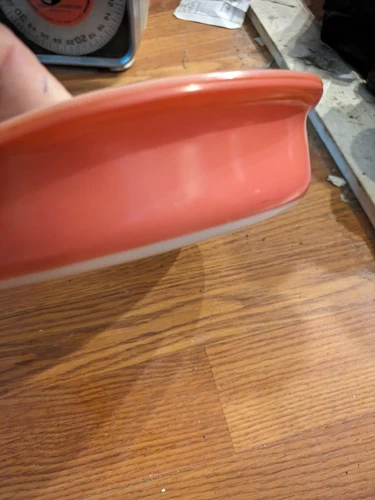 New ListingVintage 60s PYREX Pink & White Round Casserole Dish w/Handles 221 - 8 inch