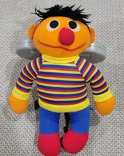 Vintage Ernie Bright 1984 Plush Playskool Sesame Street good condition 10"