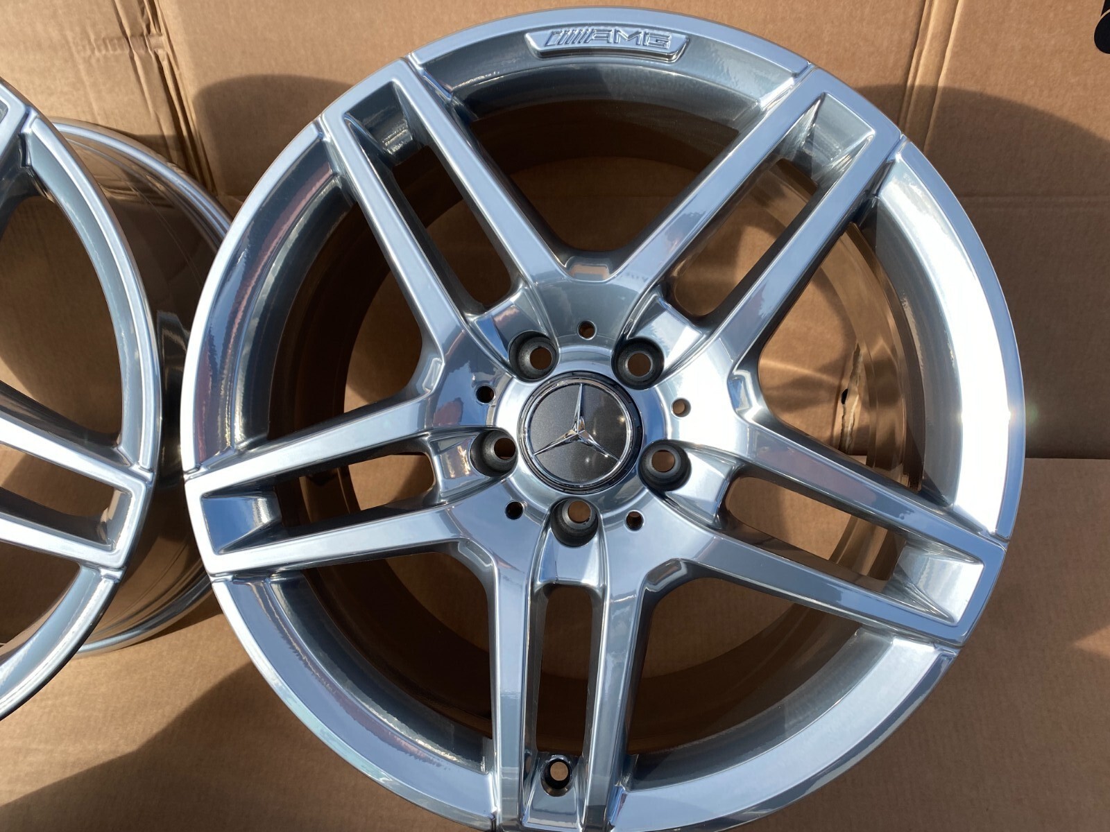 4 AMG Rims 8+8.5 x 18 Mercedes W207 Coupe Cabrio W204 W205 R172 ...