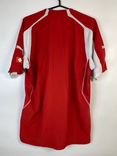 SWITZERLAND NATIONAL TEAM 2004-06 HOME SHIRT JERSEY SOCCER - Picture 5 of 5
