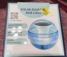 Solar LED RGB Lampe Außen Garten Teich Schwimmbad Schwimmend Wasserdicht Licht