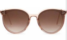 SOJOS Classic Round Sunglasses Trendy Oversized Shades Clear Brown 63 18 148