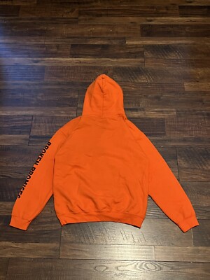 Broken Promises Hoodie Medium Orange Long Sleeve \
