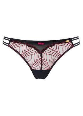 ''Top Qualiät'' Gossard sexy stark gebräunt String schwarz/rot