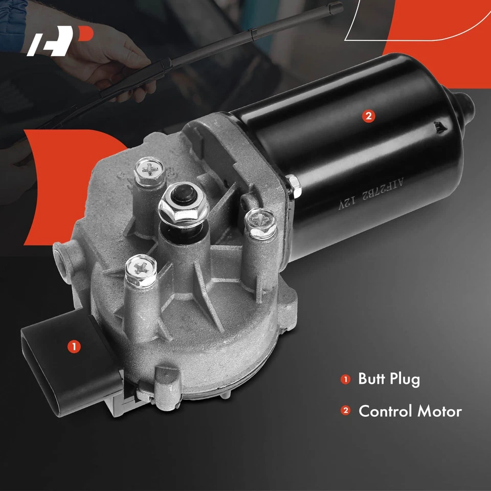 Motor limpiaparabrisas delantero A-Premium para Audi A4 A4 Quattro 1999-2001 A6 2000-2003 S4 Foto 4 de 4