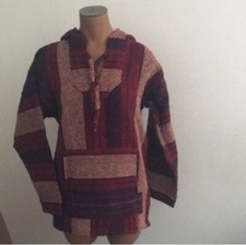 Pancho Mexican Baja Hoodie Surfer Youth 16 New