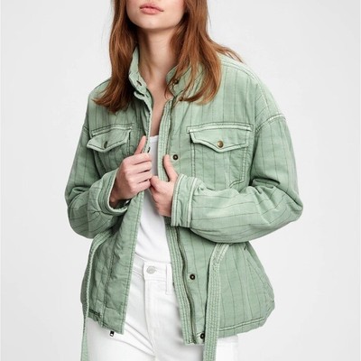 quilted utility jacket