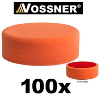 Vossner® Polierschwamm X100 Orange Mittel 150Mm 50Mm Klett F Poliermaschine