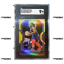 2021 Panini Prizm WNBA - Black Gold #40 Myisha Hines-Allen /5 SGC 9