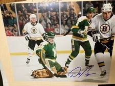 North Stars Don Beaupre signed 8x10 W/COA