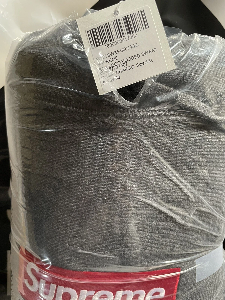 Supreme Box Logo Hoodie Hooded Sweatshirt 2021 - Charcoal XXL | eBay