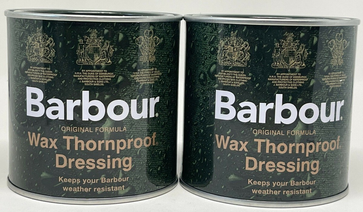 Barbour Wax Thornproof Dressing Tin 200ML For Rewaxing Barbour