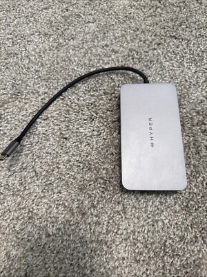 Hyper Dual 4K HDMI USB-C Hub for M1 M2 MacBooks. Allow M1 Mac 2 External Display