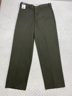 Flat Front Relaxed Fit Chino Pants 