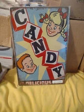 TIN SIGN new 8x12 Delicious candy sweets dessert children kids New!