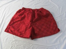 Vintage 1980's Champro Nylon Checkered Shorts Youth Size L Red NOS