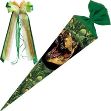 Nestler Schultüte Dino Dschungel 70 cm Schleife Jungen Dinosaurier Einschulung