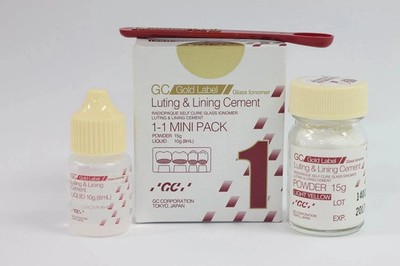 GC Fuji 1 Luting & Lining Glass Ionomer dental Cement Mini pack