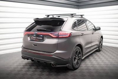 Maxton Design Heckspoiler Lippe passend für Ford Edge Mk2 schwarz Hochglanz