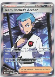 Team Rocket's Archer 223/182 Destined Rivals Ultra Rare Full Art Holo