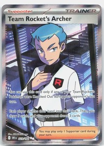 Team Rocket's Archer 223/182 Destined Rivals Ultra Rare Full Art Holo