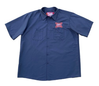 Red Kap Miller High Life Girl In The Moon Work Shirt Men s 2XL Delivery Beer New