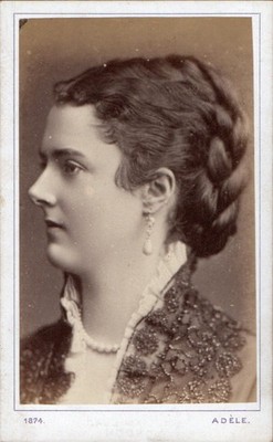 ÖSTERREICH CDV GESELLSCHAFT LADY GEORGINA WARD (geborene MONCREIFFE), GRÄFIN VON DUDLEY