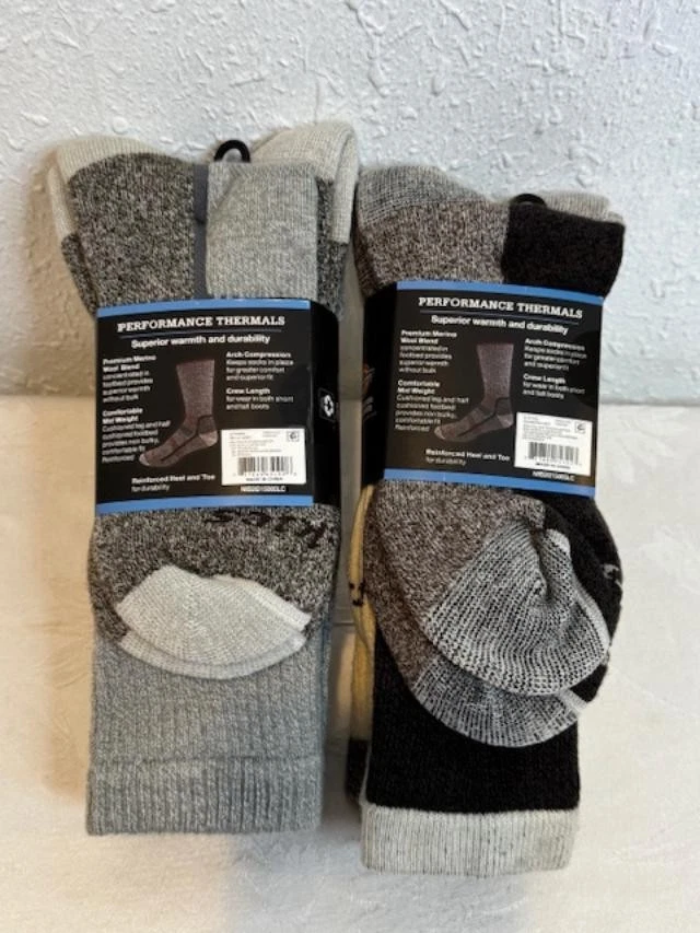 Novas meias bota pesadas da Dickies 6-12 (4 pares) mistura de lã desempenho - Imagem 2 de 4