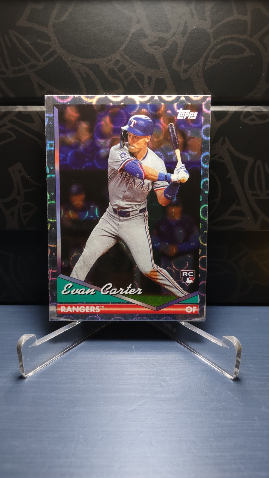 Evan Carter 2024 Topps Archives - Archives Foilboard #223 Rookie Card RC