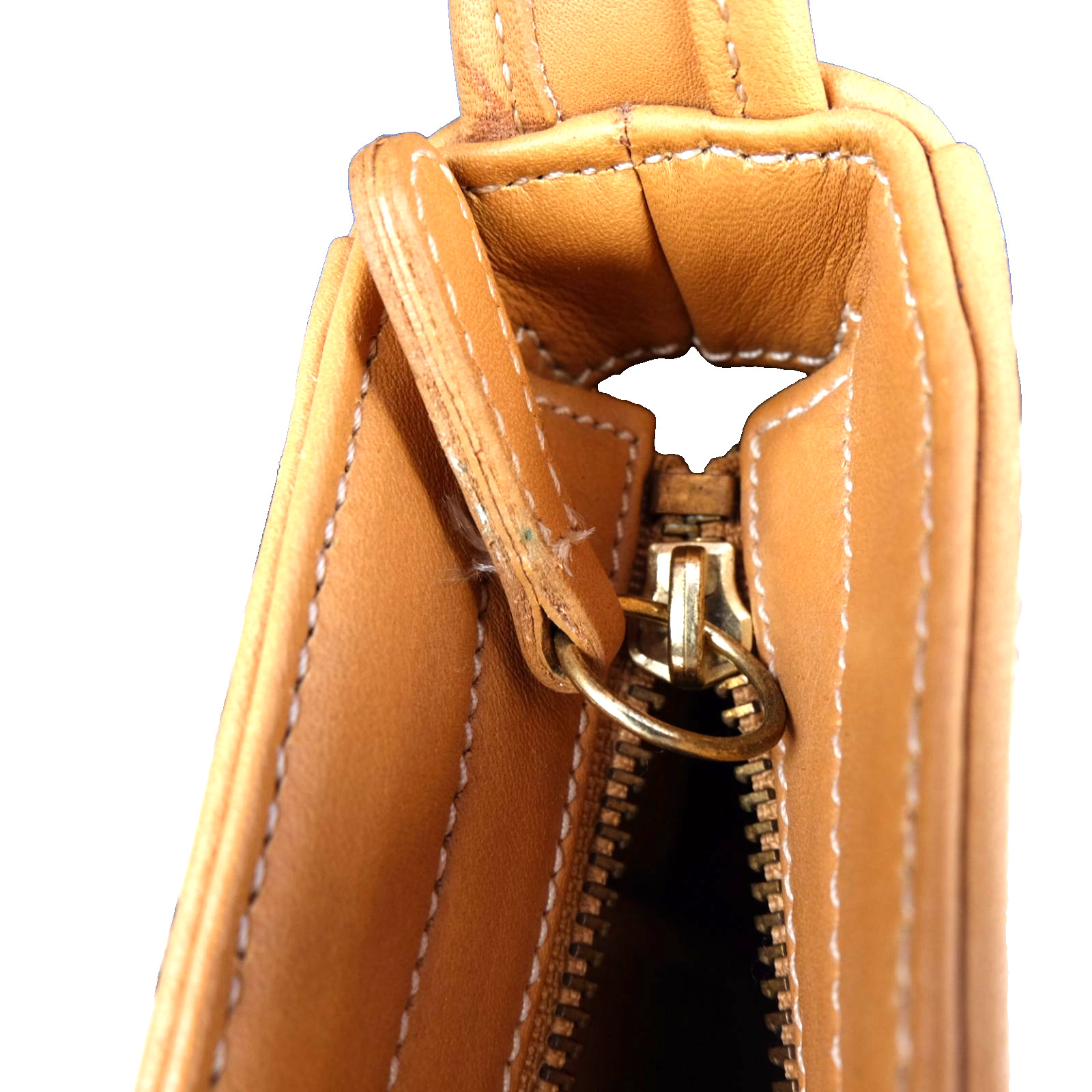 COACH Old Coach Caramel Leather Shoulder Tote Bag Vintage Rare image 4