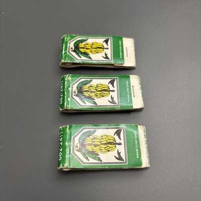 Vintage 1980s Matchbook Closed Restaurant Bananas Vancouver BC Lot of 3 RARE