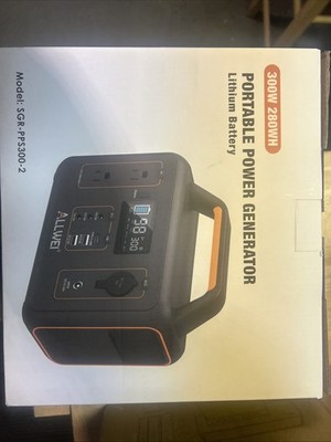ALLWEI Portable Power Generator 300w/280Wh with Lithium Battery SGR-PPS300-2
