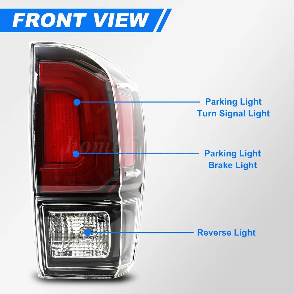 Fit For 2016-2021 Toyota Tacoma TRD Rear Tail Lights Brake Turn Signal Lamp Pair Foto 4 de 4