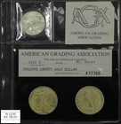 1942 D Walking Liberty Half Dollar 50C Old Photo Certificate AGA MS 64