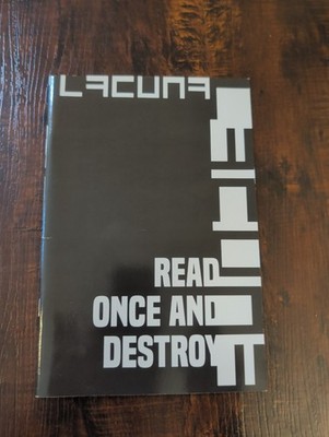 Lacuna Read Once And Destroy TTRPG, Jared Sorensen, Memento Mori Theatrics 2021