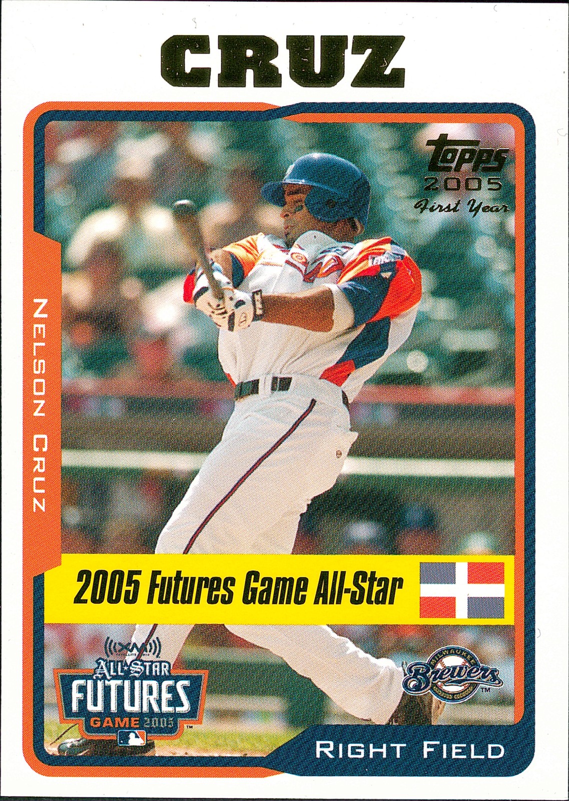 2005 Topps Updates & Highlights #UH206 Nelson Cruz RC Milwaukee Brewers