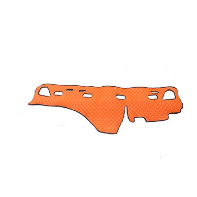Orange Armaturenbrettmatten Aus Öko-Leder Abdeckung Für Volvo FH3 2002-08