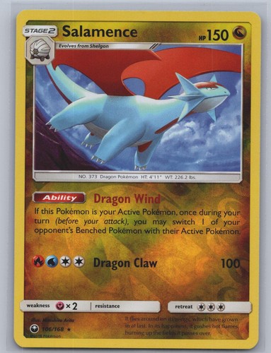 Pokemon - Salamence - 106/168 - Reverse Holo R - Celestial Storm - LP