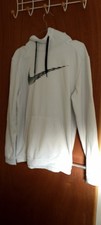 Nike Dri-Fit Men's Grey Long Sleeved Hoodie Size Medium with Draw String