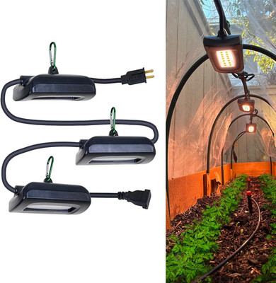 12FT Outdoor Grow Lights LED String Plant Light, IP65 Waterproof, Full Spectrum,