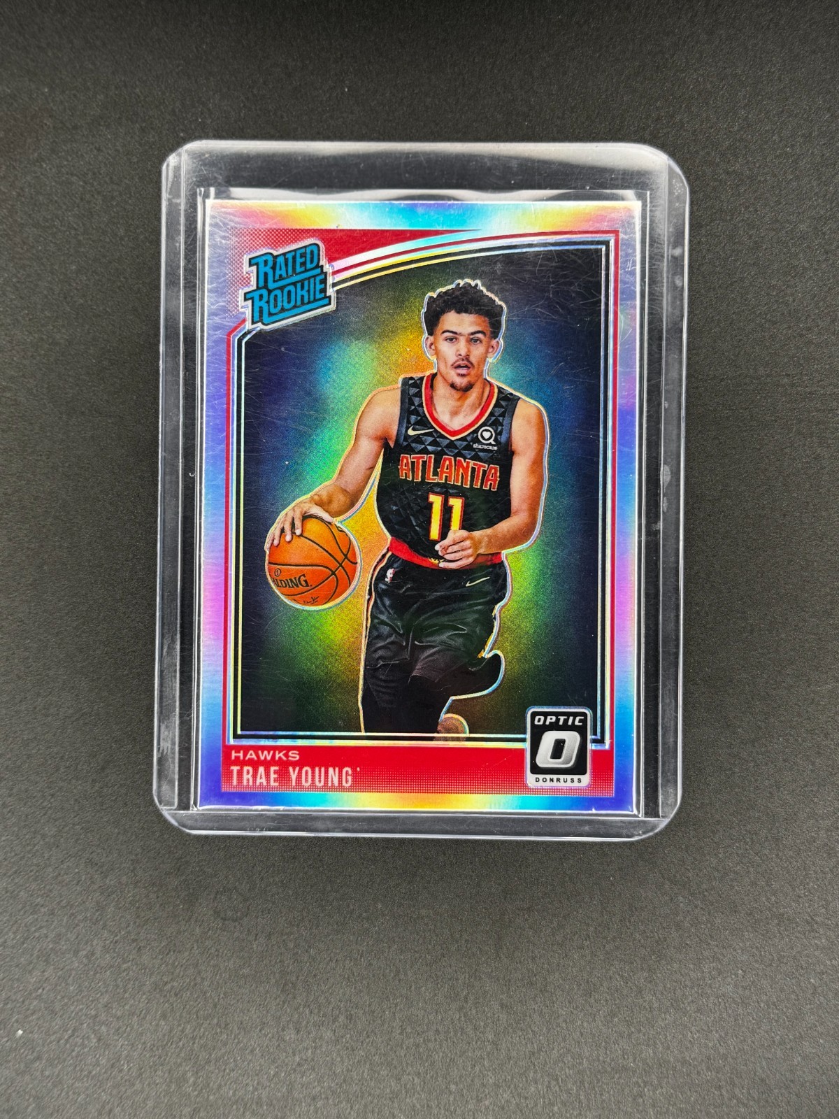 2018-19 Panini Donruss Optic - Rated Rookie Trae Young #198 Holo Prizm (RC)