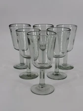 Crate & Barrel Miguel Hand Blown Water Goblet  Set Of 6 DISCONTINUED